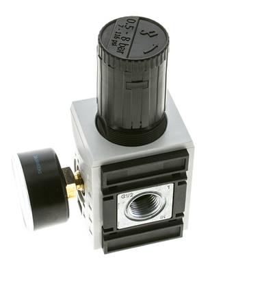 Regulador de presión para conjunto de colector G1/2'' y 3/8'' 5200l/min 0,5-8,0bar/7-116psi Futura 2