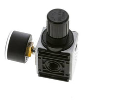 Regulador de presión para ensamblaje de colector G1/4'' 1000l/min 0.5-8.0bar/7-116psi PA 40 mm Manómetro Futura 0