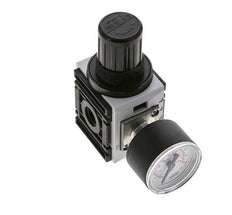 Regulador de presión para ensamblaje de colector G1/4'' 1000l/min 0.5-8.0bar/7-116psi PA 40 mm Manómetro Futura 0