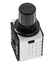 Regulador de presión para ensamblaje de colector G1/4'' 1000l/min 0.5-8.0bar/7-116psi PA Futura 0
