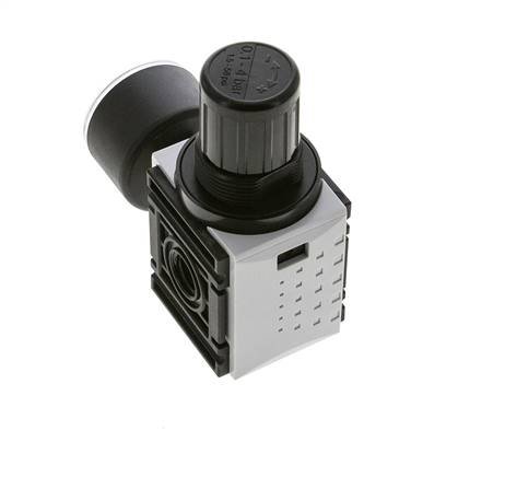 Regulador de presión para ensamblaje de colector G1/4'' 1000l/min 0.2-4.0bar/3-58psi PA 40 mm Manómetro Futura 0
