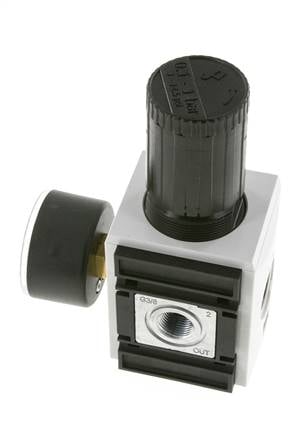 Regulador de presión de precisión G3/8'' 4500l/min 0.1-1.0bar/1-14psi PA Futura 2