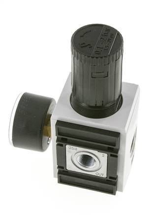 Regulador de presión de precisión G3/8'' 4500l/min 0.1-2.0bar/1-29psi PA Futura 2