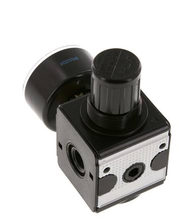 Regulador de presión de precisión G1/4'' 2100l/min 0.5-16.0bar/7-232psi de fundición de zinc Multifix 1