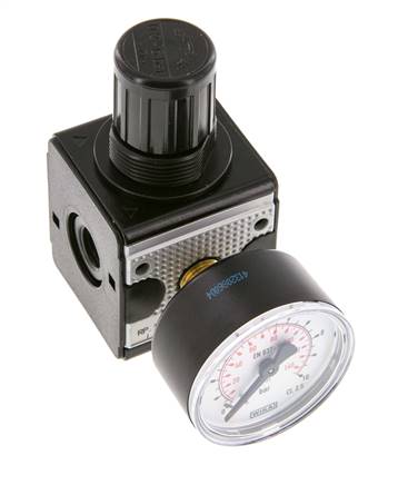 Regulador de presión de precisión G1/4'' 2100l/min 0.2-6.0bar/3-87psi de fundición de zinc Multifix 1