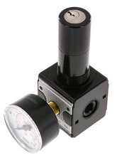 Regulador de presión de precisión G1/4'' 2100l/min 0.2-6.0bar/3-87psi Cilindro de fundición de zinc con cerradura Multifix 1