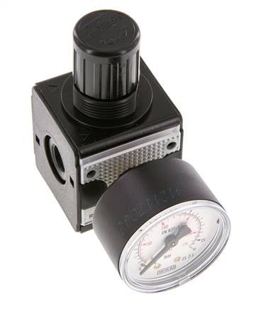 Regulador de presión de precisión G1/4'' 2100l/min 0.5-10.0bar/7-145psi de fundición de zinc Multifix 1