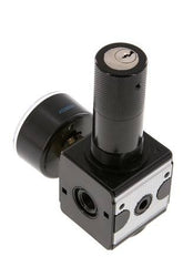 Regulador de presión de precisión G1/4'' 2100l/min 0.2-6.0bar/3-87psi Cilindro de fundición de zinc con cerradura Multifix 1