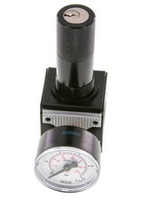 Regulador de presión G1/4'' 2100l/min 0.5-16.0bar/7-232psi Cilindro de fundición de zinc con bloqueo Multifix 1