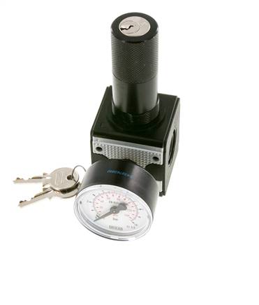Regulador de presión G3/8'' 2100l/min 0,2-6,0bar/3-87psi Bloqueo de cilindro Multifix 1