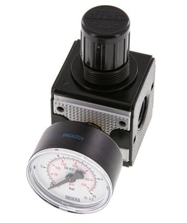 Regulador de presión G1/4'' 2100l/min 0.5-16.0bar/7-232psi de fundición de zinc Multifix 1
