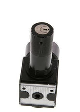 Regulador de presión G1/4'' 2100l/min 0.2-6.0bar/3-87psi Cilindro de fundición de zinc con bloqueo Multifix 1