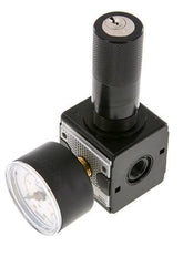 Regulador de presión G1/4'' 2100l/min 0.5-10.0bar/7-145psi Cilindro de fundición de zinc con bloqueo Multifix 1