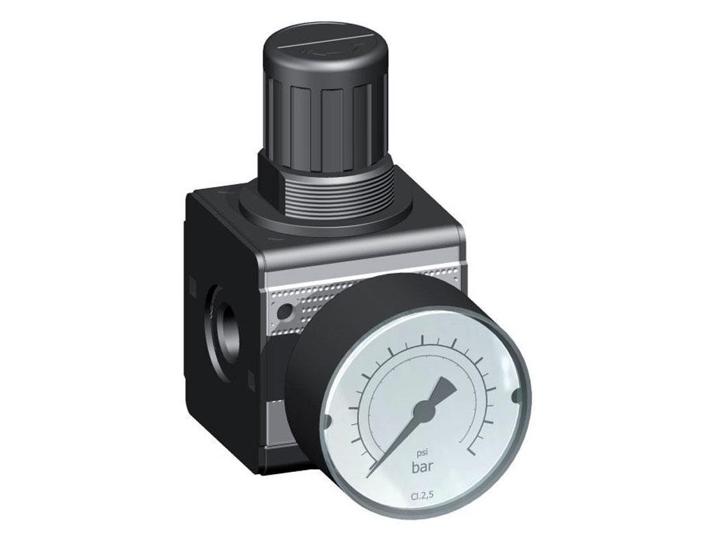 Regulador de presión G3/8'' 2100l/min 0,2-6,0bar/3-87psi Multifix 1