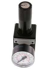 Regulador de presión G1/4'' 2100l/min 0.2-6.0bar/3-87psi Cilindro de fundición de zinc con bloqueo Multifix 1