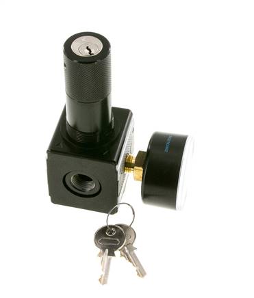 Regulador de presión G3/8'' 2100l/min 0,2-6,0bar/3-87psi Bloqueo de cilindro Multifix 1