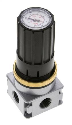 Regulador de presión para ensamblaje de colector G1/4''&1/8'' 1700l/min 0.1-3.0bar/1-44psi de fundición de zinc Multifix 0