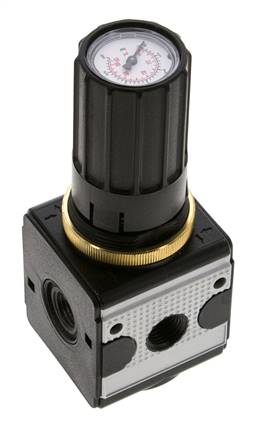 Regulador de presión para ensamblaje de colector G1/4'' 2250l/min 0.1-3.0bar/1-44psi de fundición de zinc Multifix 1
