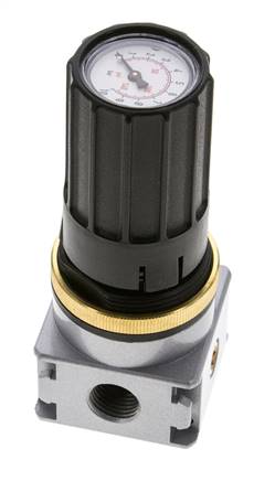 Regulador de presión para ensamblaje de colector G1/4''&1/8'' 1700l/min 0.2-6.0bar/3-87psi Fundición de zinc Multifix 0