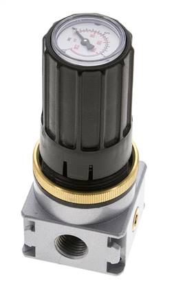 Regulador de presión para ensamblaje de colector G1/4''&1/8'' 1700l/min 0.5-10.0bar/7-145psi Fundición de zinc Multifix 0