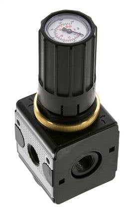 Regulador de presión para ensamblaje de colector G1/4'' 2250l/min 0.1-3.0bar/1-44psi de fundición de zinc Multifix 1