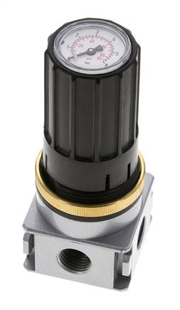 Regulador de presión para ensamblaje de colector G1/4''&1/8'' 1700l/min 0.1-3.0bar/1-44psi de fundición de zinc Multifix 0