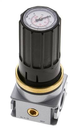 Regulador de presión para ensamblaje de colector G1/4''&1/8'' 1700l/min 0.1-3.0bar/1-44psi de fundición de zinc Multifix 0