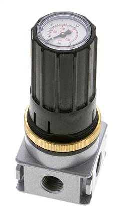 Regulador de presión para ensamblaje de colector G1/4''&1/8'' 1700l/min 0.5-10.0bar/7-145psi Fundición de zinc Multifix 0