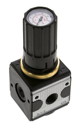 Regulador de presión para ensamblaje de colector G1/4'' 2250l/min 0.1-3.0bar/1-44psi de fundición de zinc Multifix 1