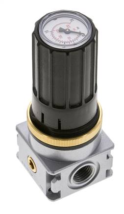 Regulador de presión para ensamblaje de colector G1/4''&1/8'' 1700l/min 0.5-10.0bar/7-145psi Fundición de zinc Multifix 0