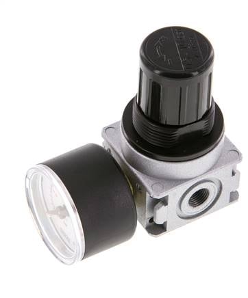 Regulador de presión G1/8'' 1450l/min 0,5-10,0bar/7-145psi Manómetro de 40 mm Multifix 0