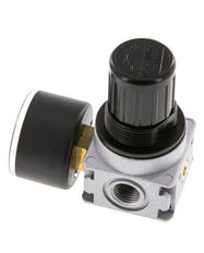 Regulador de presión G1/4'' 1450l/min 0.5-10.0bar/7-145psi de fundición de zinc con manómetro de 40 mm Multifix 0