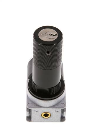 Regulador de presión G1/8'' 1450l/min 0,5-10,0bar/7-145psi Manómetro de 40 mm Cylinder Lock Multifix 0