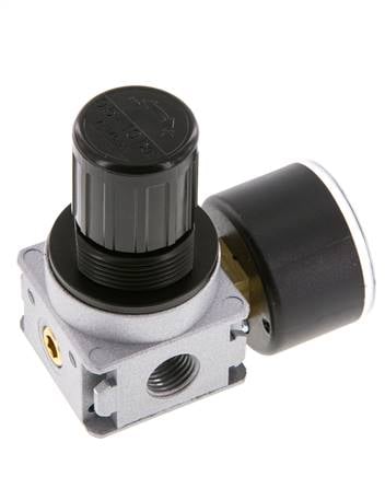 Regulador de presión G1/4'' 1450l/min 0.5-10.0bar/7-145psi de fundición de zinc con manómetro de 40 mm Multifix 0