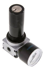 Regulador de presión G1/8'' 1450l/min 0,5-10,0bar/7-145psi Manómetro de 40 mm Cylinder Lock Multifix 0