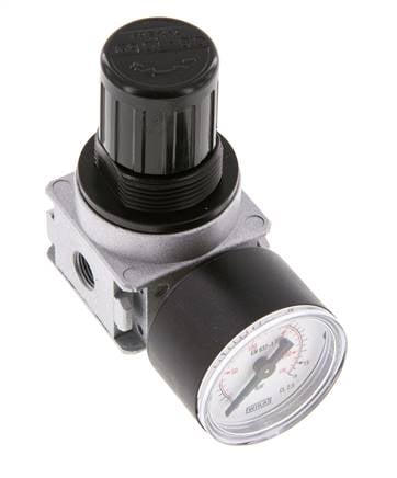 Regulador de presión G1/8'' 1450l/min 0,5-10,0bar/7-145psi Manómetro de 40 mm Multifix 0