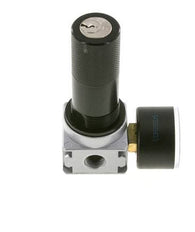 Regulador de presión G1/4'' 1450l/min 0.2-6.0bar/3-87psi de fundición de zinc con manómetro de 40 mm y cierre de cilindro Multifix 0