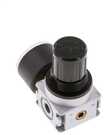 Regulador de presión G1/8'' 1450l/min 0,5-10,0bar/7-145psi Manómetro de 40 mm Multifix 0