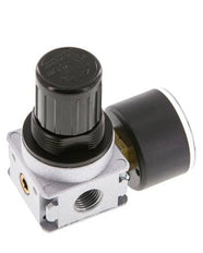 Regulador de presión G1/4'' 1450l/min 0.1-3.0bar/1-44psi de fundición de zinc con manómetro de 40 mm Multifix 0