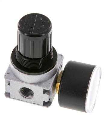 Regulador de presión G1/4'' 1450l/min 0.5-10.0bar/7-145psi de fundición de zinc con manómetro de 40 mm Multifix 0