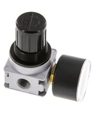 Regulador de presión G1/4'' 1450l/min 0.5-10.0bar/7-145psi de fundición de zinc con manómetro de 40 mm Multifix 0