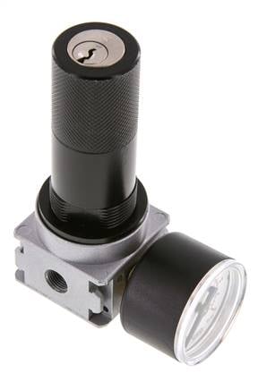 Regulador de presión G1/8'' 1450l/min 0,2-6,0bar/3-87psi Manómetro de 40 mm Cylinder Lock Multifix 0