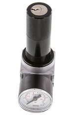 Regulador de presión G1/8'' 1450l/min 0,1-3,0bar/1-44psi Manómetro de 40 mm Bloqueo de cilindro Multifix 0