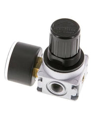 Regulador de presión G1/4'' 1450l/min 0.1-3.0bar/1-44psi de fundición de zinc con manómetro de 40 mm Multifix 0