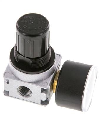 Regulador de presión G1/4'' 1450l/min 0.1-3.0bar/1-44psi de fundición de zinc con manómetro de 40 mm Multifix 0