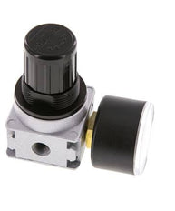 Regulador de presión G1/8'' 1450l/min 0,5-10,0bar/7-145psi Manómetro de 40 mm Multifix 0