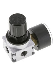 Regulador de presión para ensamblaje de colector G1/4'' 1450l/min 0.1-3.0bar/1-44psi Fundición de zinc 40 mm Manómetro Multifix 0