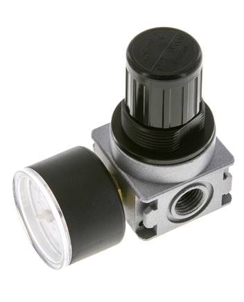 Regulador de presión para ensamblaje de colector G1/4'' 1450l/min 0.2-6.0bar/3-87psi Fundición de zinc 40 mm Manómetro Multifix 0