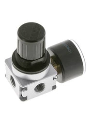 Regulador de presión para ensamblaje de colector G1/4'' 1450l/min 0.5-10.0bar/7-145psi de fundición de zinc con manómetro de 40 mm Multifix 0