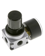 Regulador de presión para ensamblaje de colector G1/4'' 1450l/min 0.2-6.0bar/3-87psi Fundición de zinc 40 mm Manómetro Multifix 0